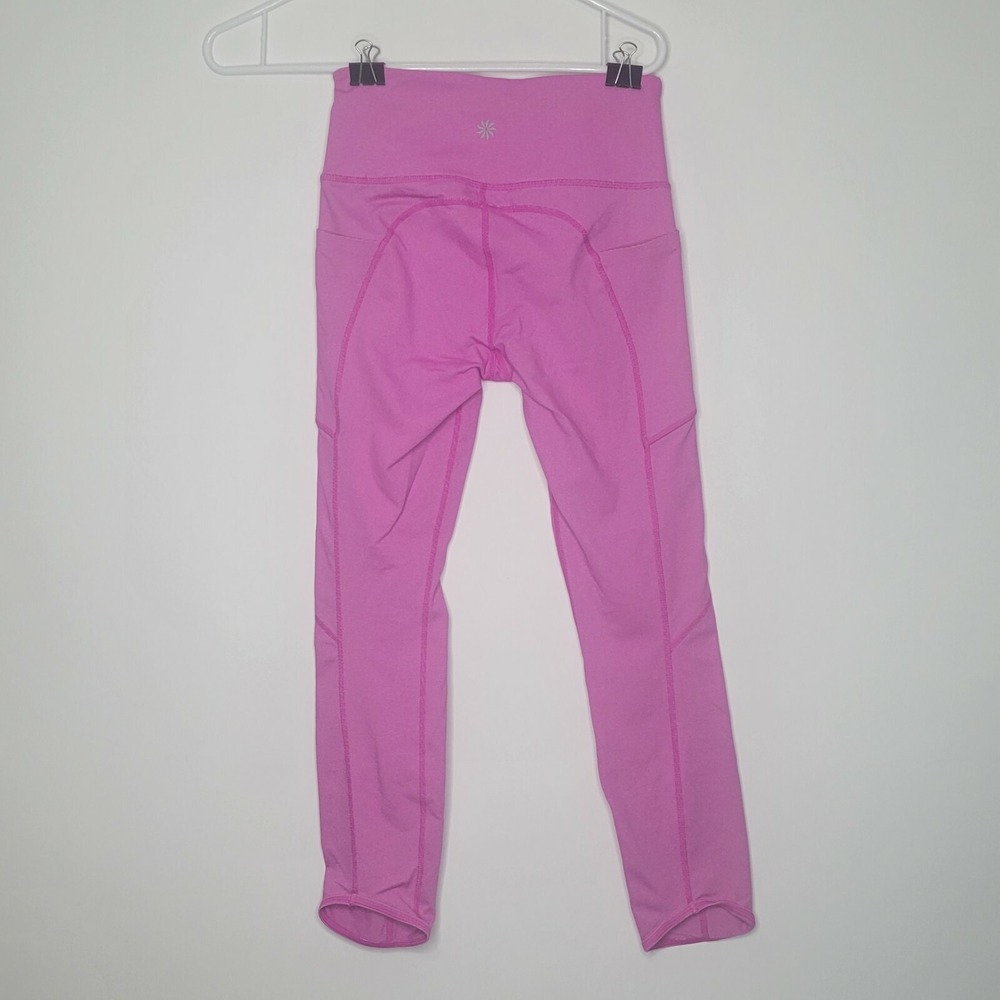 Athleta Women Size XS Pink Cropped Leggings Nylon Blend